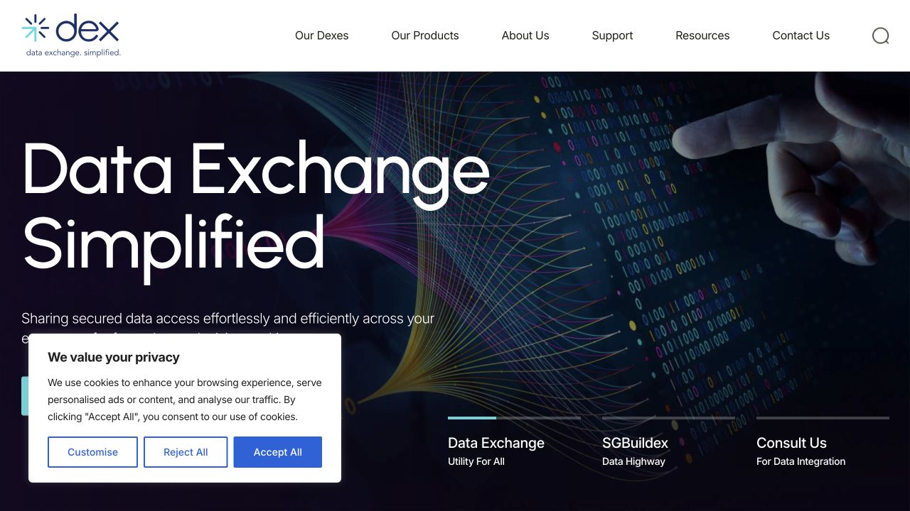 DexTech AI website homepage