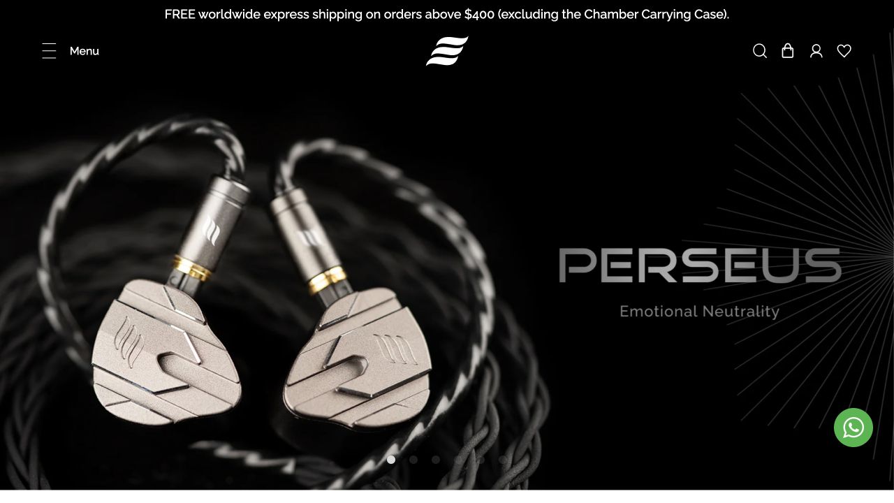 Effect Audio website homepage